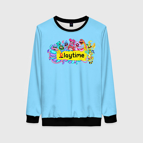 Женский свитшот POPPY PLAYTIME chapter 2 персонажи / 3D-Черный – фото 1