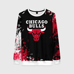 Свитшот женский Чикаго Буллз Chicago Bulls Огонь, цвет: 3D-белый