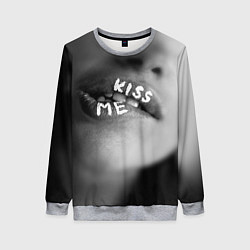 Свитшот женский Kiss- me, цвет: 3D-меланж