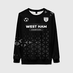 Свитшот женский West Ham Champions Uniform, цвет: 3D-черный