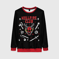 Свитшот женский HELLFIRE CLUB STRANGER THINGS, цвет: 3D-красный