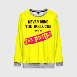 Свитшот женский Never Mind the Bollocks, Heres the Sex Pistols, цвет: 3D-меланж