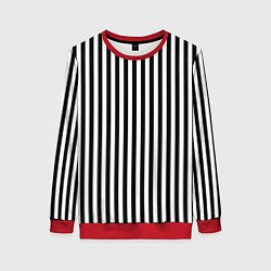 Женский свитшот ПОЛОСКИ ЧЕРНО-БЕЛЫЙ