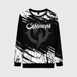 Свитшот женский Chaoseum Logo Grunge, цвет: 3D-черный