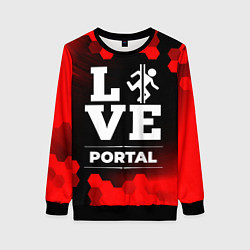 Свитшот женский Portal Love Классика, цвет: 3D-черный