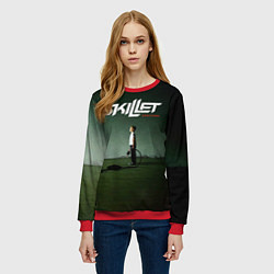 Свитшот женский Comatose - Skillet, цвет: 3D-красный — фото 2