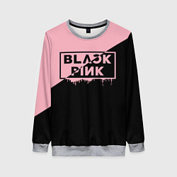 Свитшот женский BLACKPINK BIG LOGO, цвет: 3D-меланж