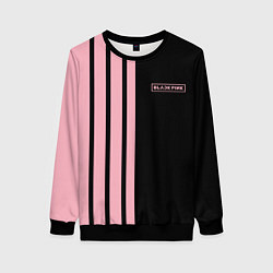 Свитшот женский BLACKPINK HALF BLACK-PINK MINI LOGO, цвет: 3D-черный