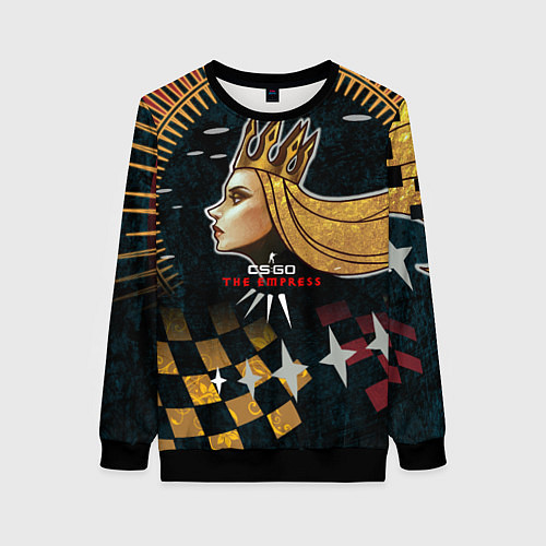 Женский свитшот Cs:go - The Empress 2022 Императрица / 3D-Черный – фото 1