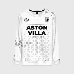 Свитшот женский Aston Villa Champions Униформа, цвет: 3D-белый