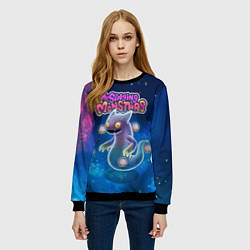 Свитшот женский My Singings monsters ВУЖАС GHAZT, цвет: 3D-черный — фото 2