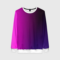 Свитшот женский VIOLET gradient, цвет: 3D-белый