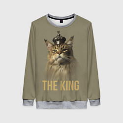 Свитшот женский Король котов Мейн-кун, цвет: 3D-меланж