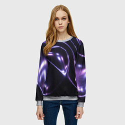 Свитшот женский Абстракция drag and drop, цвет: 3D-меланж — фото 2