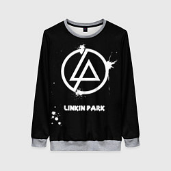 Свитшот женский Linkin Park логотип краской, цвет: 3D-меланж