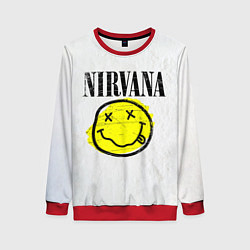 Женский свитшот Nirvana логотип гранж