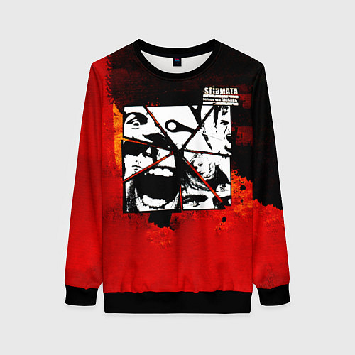 Женский свитшот Больше чем любовь - Stigmata / 3D-Черный – фото 1