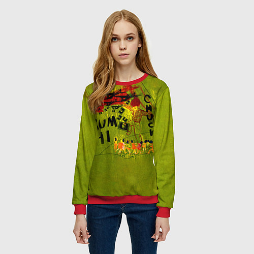 Женский свитшот Chuck - Sum 41 / 3D-Красный – фото 3