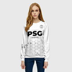 Свитшот женский PSG Champions Униформа, цвет: 3D-белый — фото 2