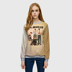 Свитшот женский With The Beatles, цвет: 3D-меланж — фото 2