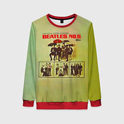 Свитшот женский Beatles N0 5, цвет: 3D-красный