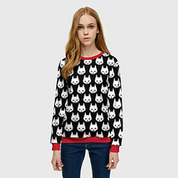 Свитшот женский Stray Pattern, цвет: 3D-красный — фото 2