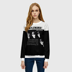 Свитшот женский With The Beatles Битломания, цвет: 3D-белый — фото 2
