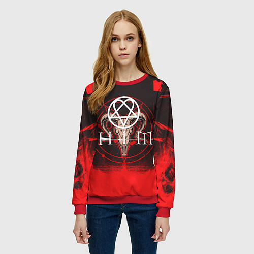 Женский свитшот HIM star / 3D-Красный – фото 3