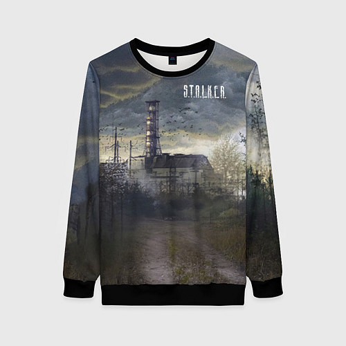 Женский свитшот STALKER Саркофаг / 3D-Черный – фото 1