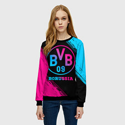 Свитшот женский Borussia - neon gradient, цвет: 3D-черный — фото 2