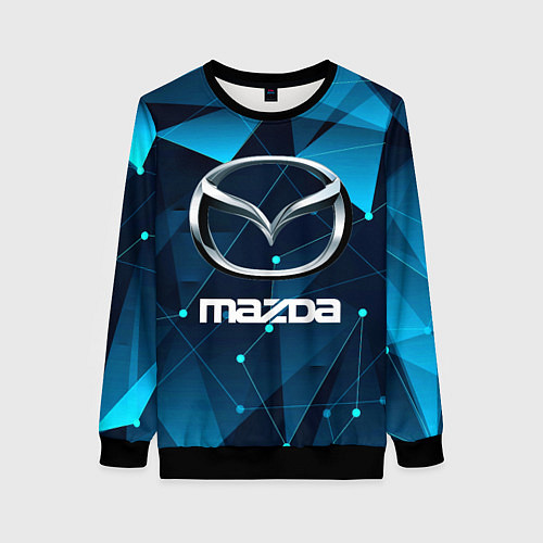Женский свитшот Mazda - абстракция / 3D-Черный – фото 1