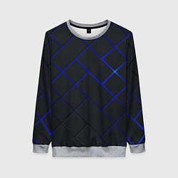 Женский свитшот Неоновая текстура прямоугольники