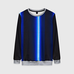 Женский свитшот Неоновое синее свечение