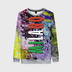 Свитшот женский Avant-garde color texture - Milano, цвет: 3D-меланж