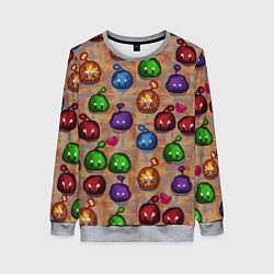 Свитшот женский Много слаймов Стардью, цвет: 3D-меланж