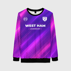 Свитшот женский West Ham legendary sport grunge, цвет: 3D-черный