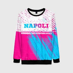 Женский свитшот Napoli neon gradient style: символ сверху