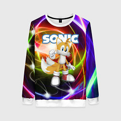 Свитшот женский Майлз Тейлз Прауэр - Sonic - Видеоигра, цвет: 3D-белый