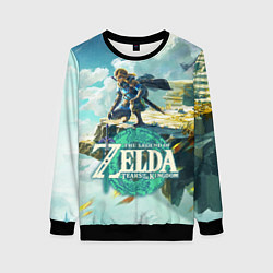 Свитшот женский The Legend of Zelda: Tears of the Kingdom Линк, цвет: 3D-черный