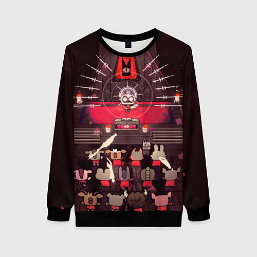 Женский свитшот Cult of the Lamb - Обряд / 3D-Черный – фото 1