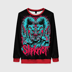 Свитшот женский Slipknot demon, цвет: 3D-красный