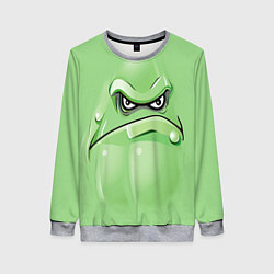 Свитшот женский Plants vs Zombies Кабачок, цвет: 3D-меланж