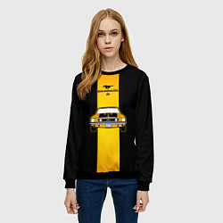 Свитшот женский Авто ford mustang, цвет: 3D-черный — фото 2
