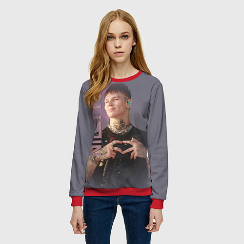 Женский свитшот Niletto- моя любимка / 3D-Красный – фото 3