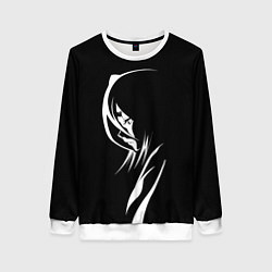 Свитшот женский Силуэт девушки Кучики Рукия, цвет: 3D-белый