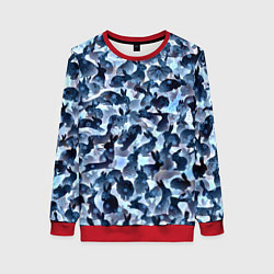 Свитшот женский Новогдние кролики, цвет: 3D-красный