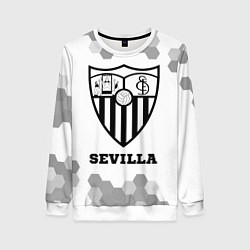 Свитшот женский Sevilla sport на светлом фоне, цвет: 3D-белый