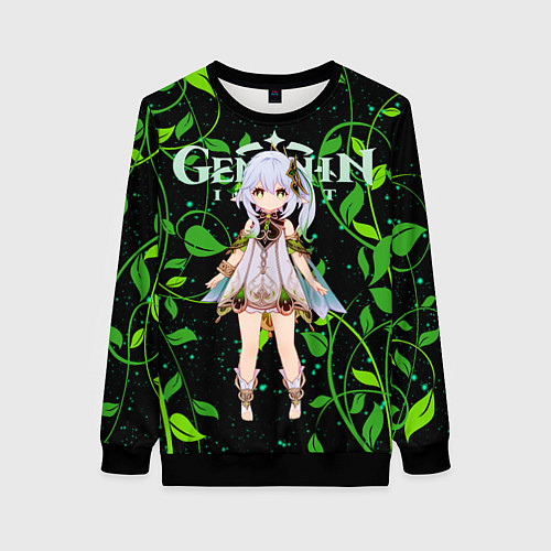 Женский свитшот Нахида дендро архонт / 3D-Черный – фото 1