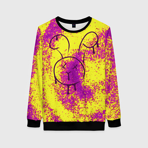 Женский свитшот RIP Bunny / 3D-Черный – фото 1