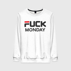 Женский свитшот Fuck monday: fila, antibrand